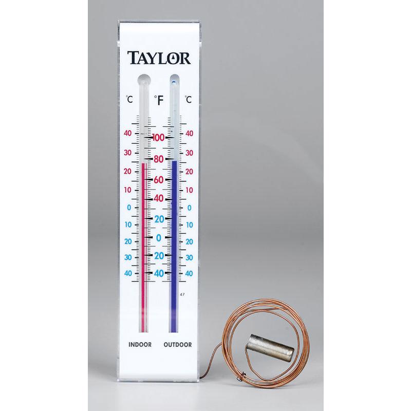 Taylor Tube Thermometer Plastic White 9.06 in. 5327