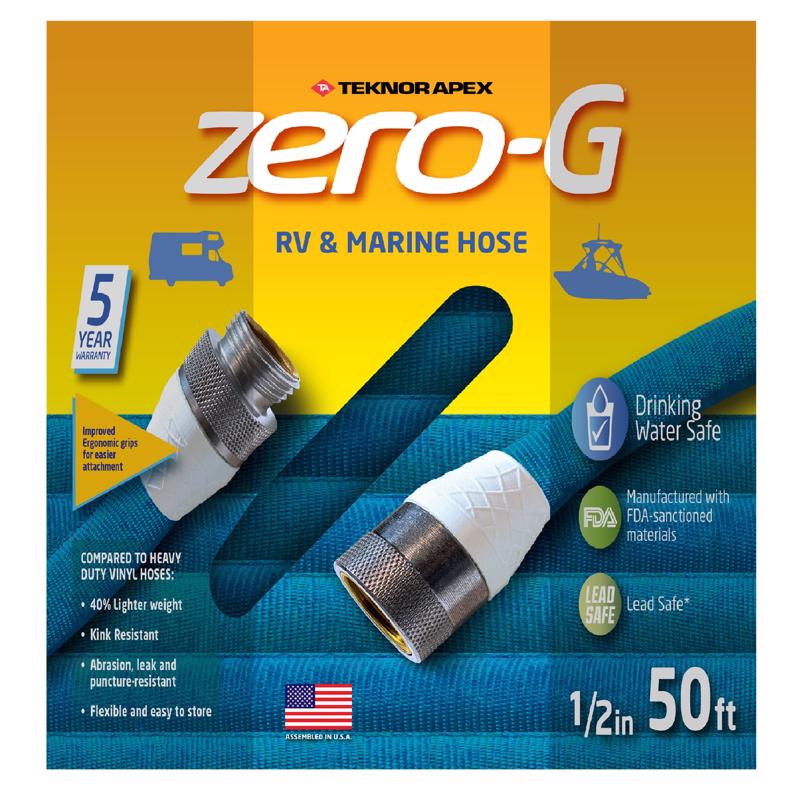 Teknor Apex Zero-G 1/2 in. D X 50 ft. L Heavy Duty RV/Marine Hose 4006-50