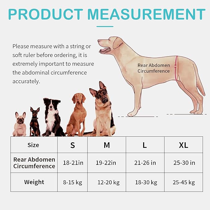 Dog Sling for Medium Dogs Hind Leg Support – Helps with Joint Pain, Mobility Issues, and Ivdd, Rear Leg Lift Harness with Chest Strap, Adjustable Elastic, and Reflective Material, M