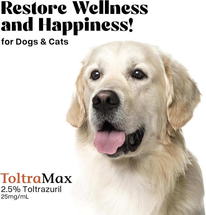 Toltrazuril 2.5% for Horses, Dogs, Cats, 500mL/16.9 Ounce, for Non-Food Chain Animals, Alfalfa