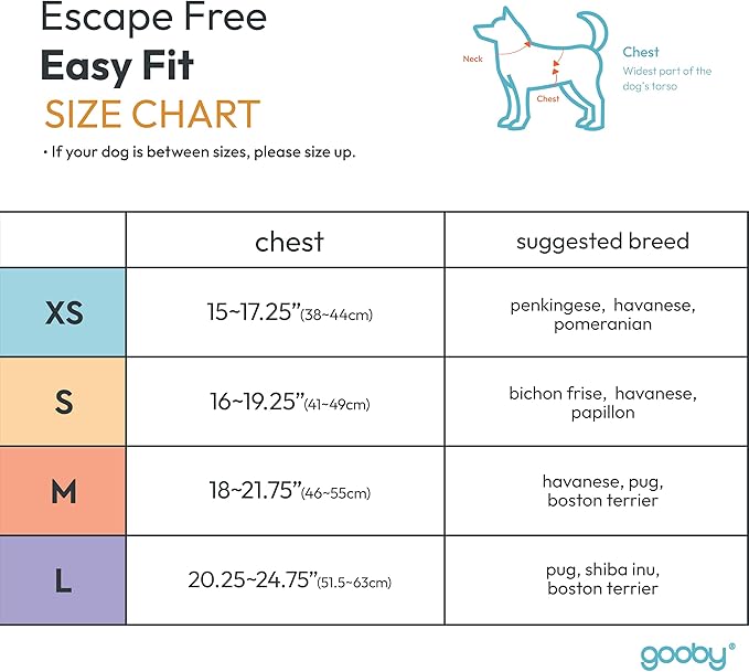 Gooby Escape Free Easy Fit Harness - Red, Small - No Pull Step-in Patented Dog Harness with Quick Release Buckle for Small to Medium Dogs