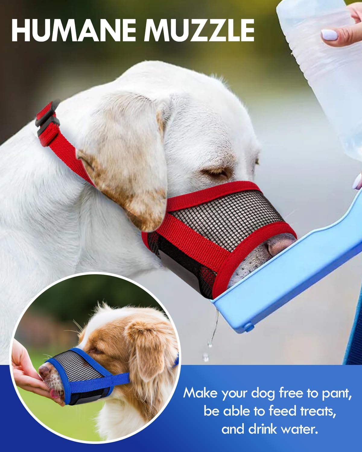 Dog Muzzle, Soft Air Mesh Muzzle for Small Medium Large Dogs Anti Biting Barking Chewing, Breathable Drinkable Adjustable Loop Pets Muzzle for German Shepherd Husky Labrador Retriever (Red,S)