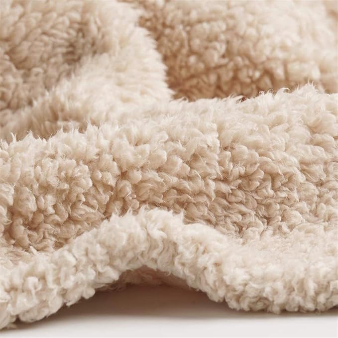 Pet Blankets for Couch Sofa Bed Dog Blankets Reversible Cat Blanket Soft Furniture Protector Cover for Small Medium Large Dogs Cats, Beige, 39 x 47 inches
