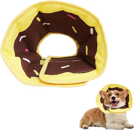 Soft Dog Cone Collar for Dogs After Surgery, Adjustable Dog Recovery Cone Collar for Medium Small Puppy Dogs and Cats to Stop Licking (Donut XL)