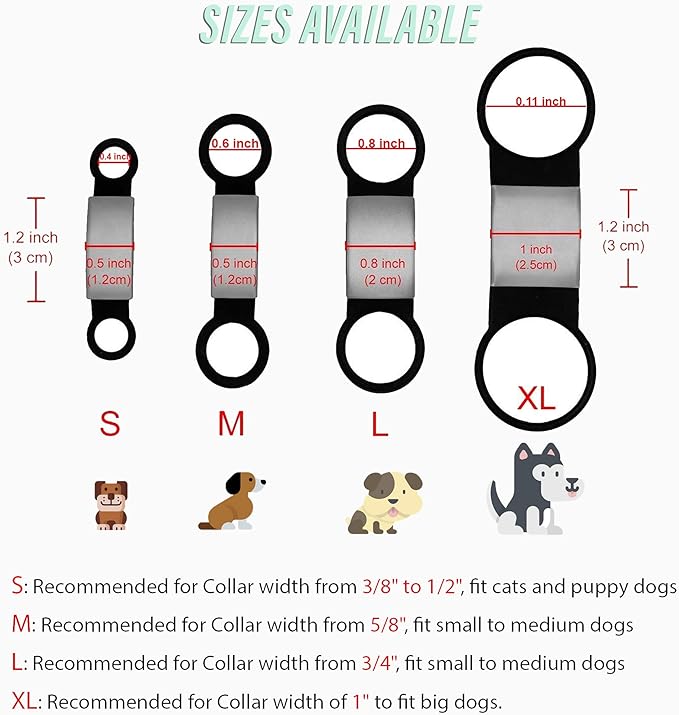 Personalized Dog & Cat ID Tags - Silent Slide On with Engraved Name - Custom for Small, Medium & Large Pets