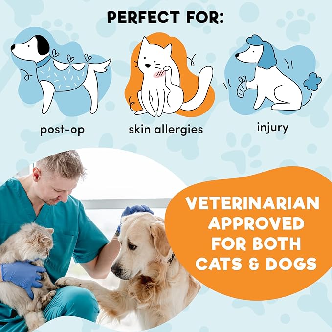 BENCMATE Inflatable Dog Cone Collar Alternative, Soft Dog Cone for Small Medium Large Dogs and Cats, Neck Recovery ECollar Donut Collar After Surgery (XLarge, Shark)