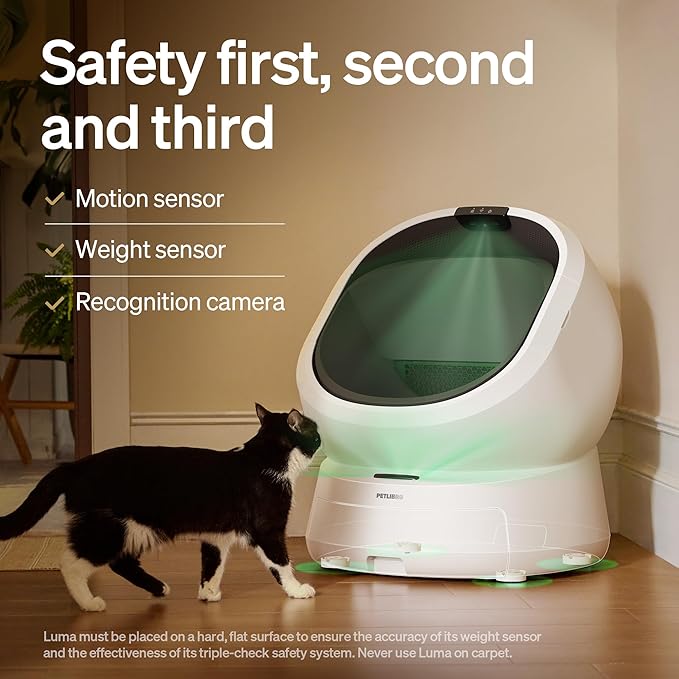 Bundle of PETLIBRO Upgrade Luma Automatic Cat Litter Box + Cordless Cat Water Fountain, AI Camera Waste Analysis, Triple Safety Protection Self Cleaning Litter Box, Odor Control in-App Usage Tracking