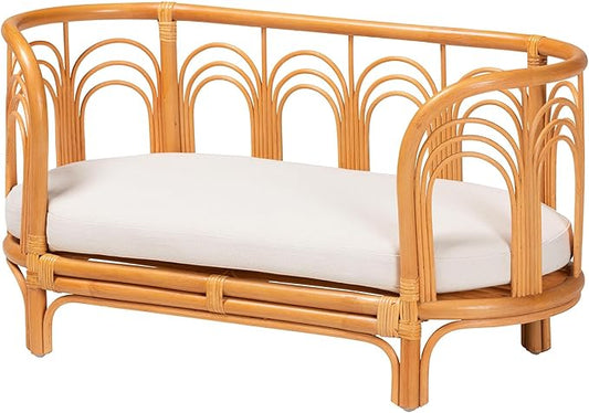 Bali & pari Nariko Bohemian Light Honey Rattan Pet Bed