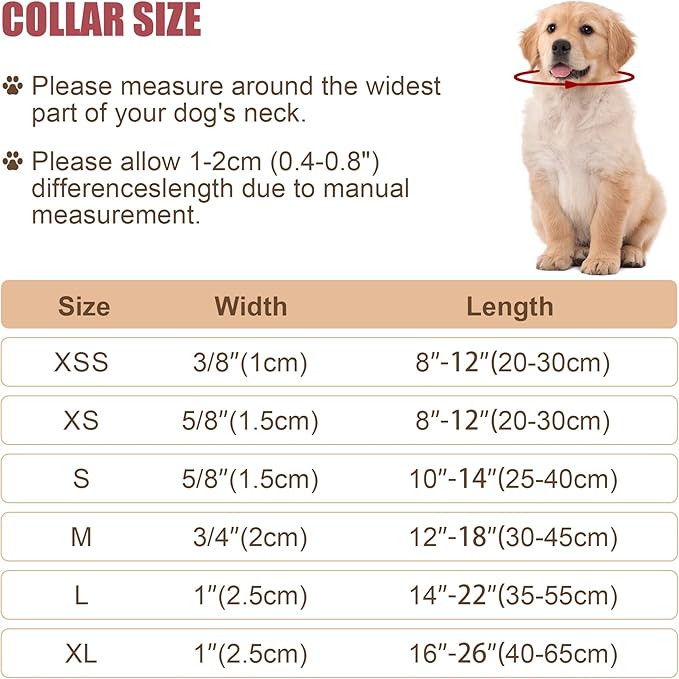 Reflective Dog Collar with Buckle Adjustable Safety Nylon Collars for Small Medium Large Dogs, Navy Blue S