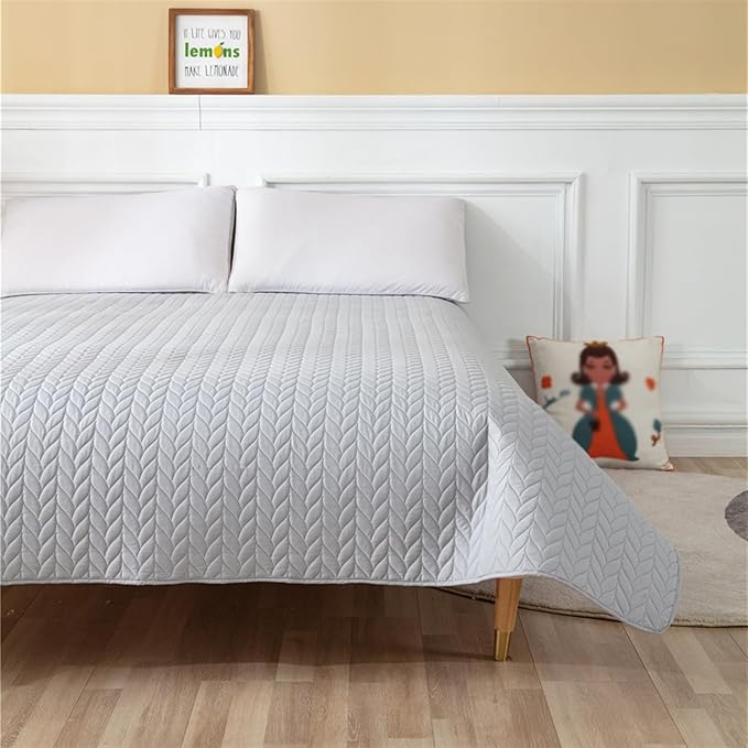 GIBZ Waterproof Dog Bed Cover Anti Slip Pet Furniture Protector Washable Blanket Large Soft Quilted Mat, Coffee, 170x210cm