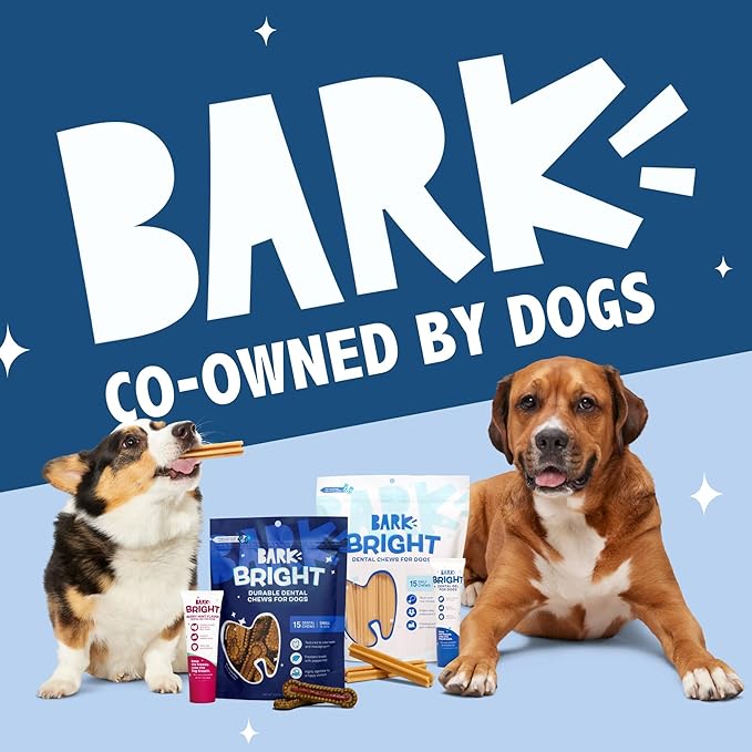 Barkbox Bright Original Dog Dental Chew Sticks Plaque and Tartar Cleaning, Medium Breeds (30 Chews)