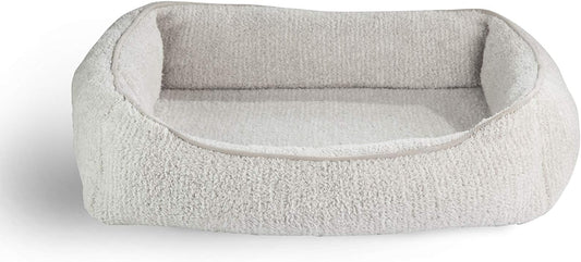 Barefoot Dreams CozyChic Pet Bed, Dog Accessories, Dog Bed, Pearl/Silver, LG