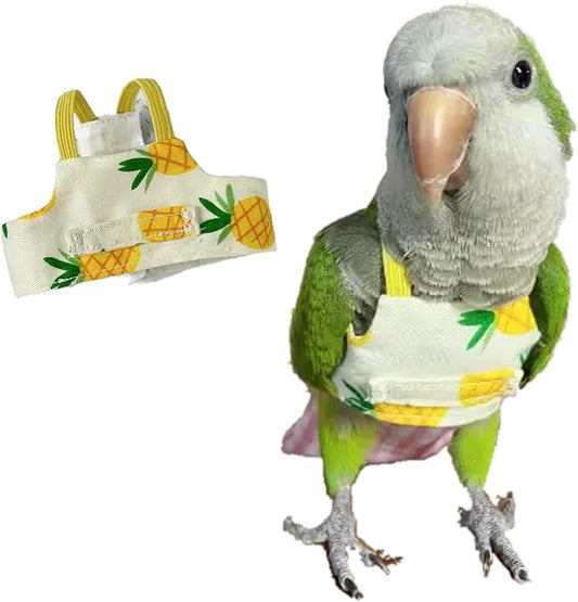 Bird Flight Harness Vest, Parrot Suit for Cockatiels Conures Budgies, Flying Clothes Rope and Handle Outdoor Activities Training