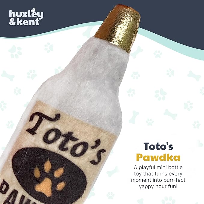 Huxley & Kent Plush Cat Toy - Interactive Catnip Toy for Cats & Kittens - Soft Kitty Toy with Crinkle & Catnip - Fun Indoor Play Toy - Toto's Pawdka