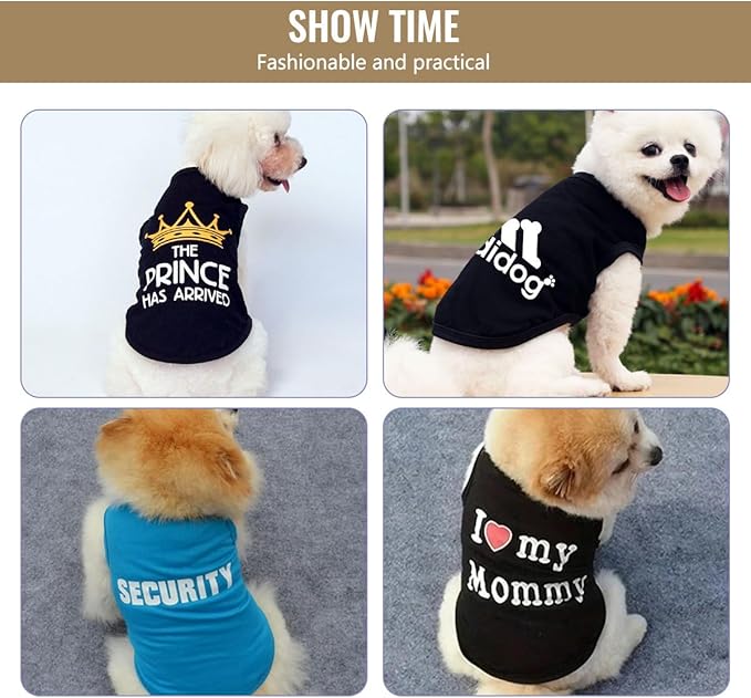 Custom Dog Clothes Shirts for Small Large Dogs Breathable Pet Shirt Customized Image Text Sleeveless Tank Tops for Puppy Cats Customize Pets Apparel Gifts, Yellow, 3XL