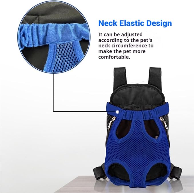Portable Pet Carrier Backpack, Adjustable Pet Front Cat Dog Carrier Backpack Travel Bag for Small Medium Dogs Cats Puppies, Cat Backpack Carrier for Hiking Cycling (A, M)