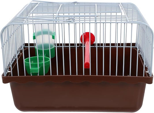 Kisangel Portable Bird Cage Food Box and Water Feeder Lightweight Travel Carrier for Birds Like Parrots and Lovebirds Convenient Pet Transport