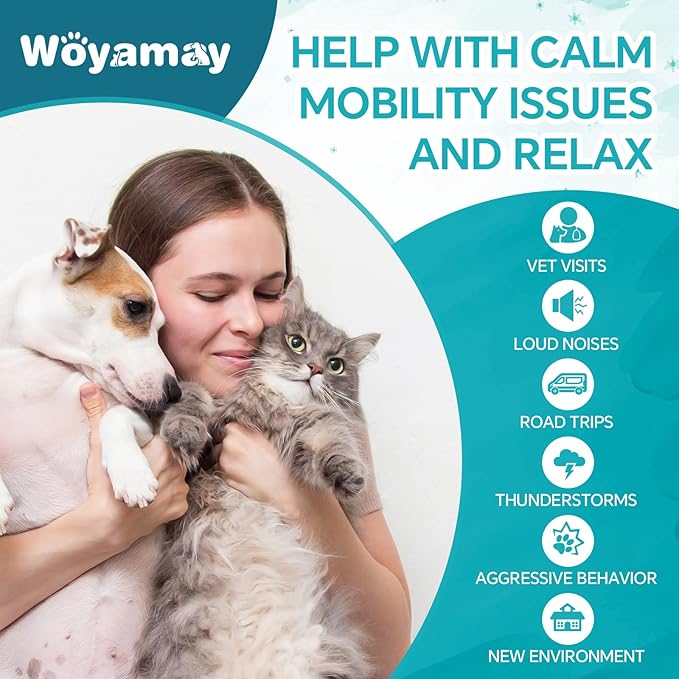Hemp Oil for Dogs and Cats - Hemp Oil Drops Rich in Omega 3, 6, 9 and Organic Extract Helps Pets with Аnxiеty, Pаin, Strеss, Slееp, Аrthritis, Sеizures Rеlief, Pets Calming Treat-2 Pack