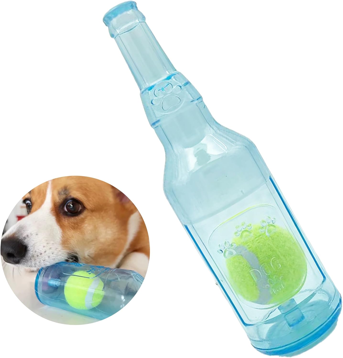 Dog Squeaky Floating Toy for Small Medium Large Dogs Training Fetch Indestructible Dog Chew Toys Indoor Pool Beach Outdoor Pet Supplies Blue S