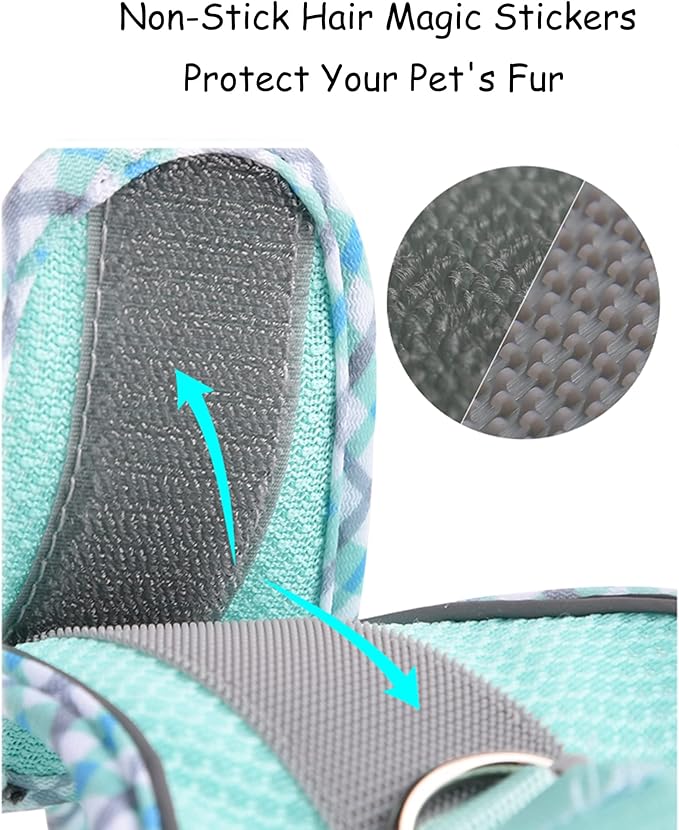 Petank Dog Harness for Small Medium Dogs No Pull, Puppy Harness and Leash Set, Step in Dog Harness for Walking, Running, Training, Small Dog Vest, Medium Dog Vest (Purple, M)