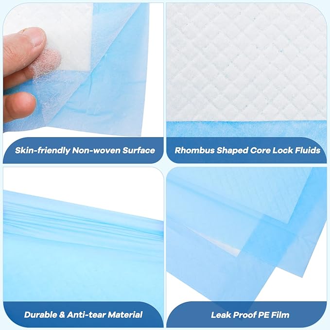 Pet Training Dog Pee Pads 32" x 36" Disposable Pee Pads -35 Count Superior XX-Large Puppy Pads Waterproof Disposable Training Pads for Dogs Cats Rabbit, Heavy Duty Leak-Proof Quick Dry