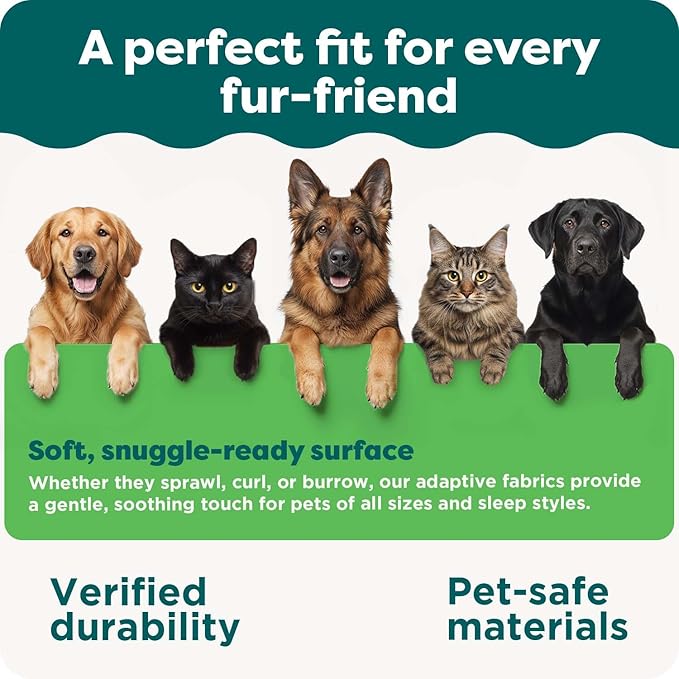 Furhaven 44" Round Orthopedic Dog Bed for Large Dogs w/ Removable Washable Cover, For Dogs Up to 80 lbs - Sherpa & Suede Snuggery - Gray, 44-inch
