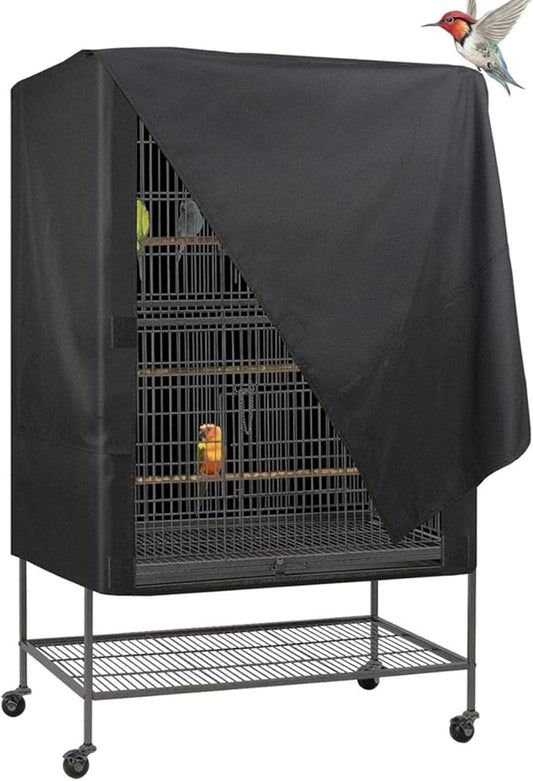 Bird Cage Cover Black Out, Protects Pets Privacy, Comfortable, Breathable, Waterproof and Dustproof, Parrot Cage Night Cover, Good Night Parrot Birdcages Protector Covers for Parakeet Cockatiel