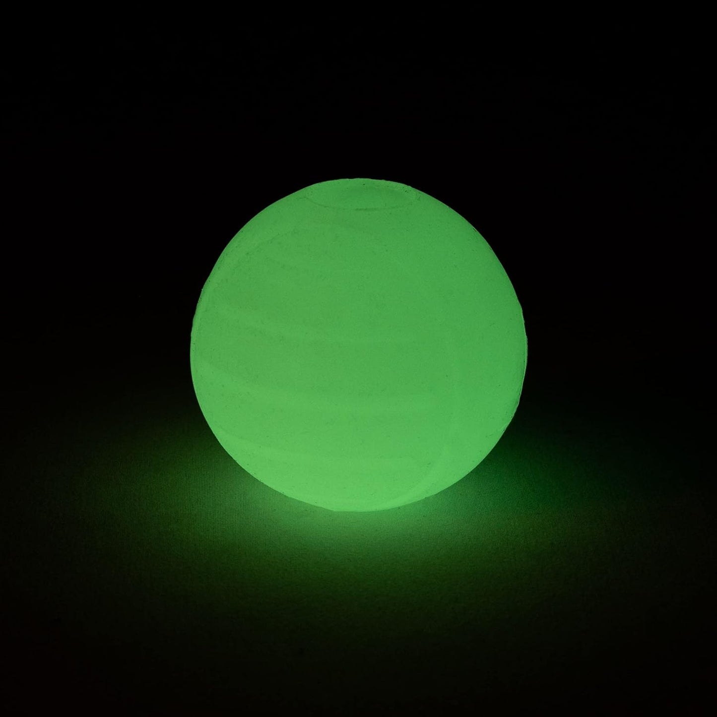 Amazon Basics Dog Toys, Interactive Glow Rubber Balls, (Pack of 3), 2.5 inch, Beige