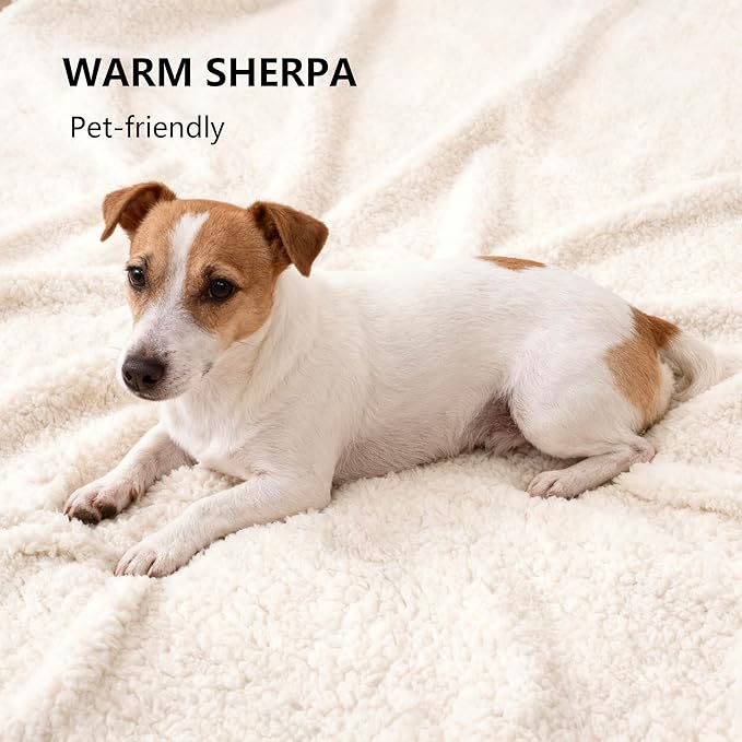 Waterproof Dog Blanket for Medium Dog, Leak Proof Pet Couch Sherpa Throw Blankets for Cat, Reversible Sofa Bed Protector Machine Washable-30 x40,Orange