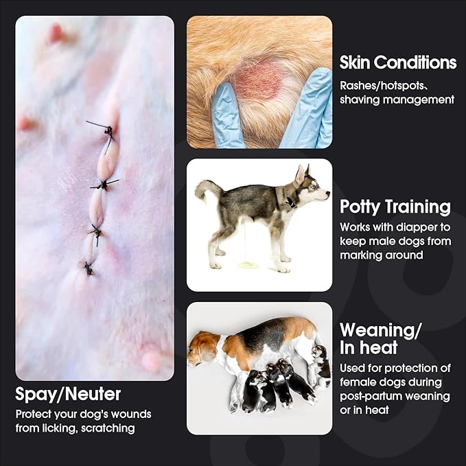 FUAMEY Recovery Suit for Dogs After Surgery,Soft Breathable Dog Bodysuit E-Collar & Cone Alternative Surgical Suit,Male Female Dog Neuter Spay Suits Anti Licking Wounds Onesie Pink Tie Dye XL