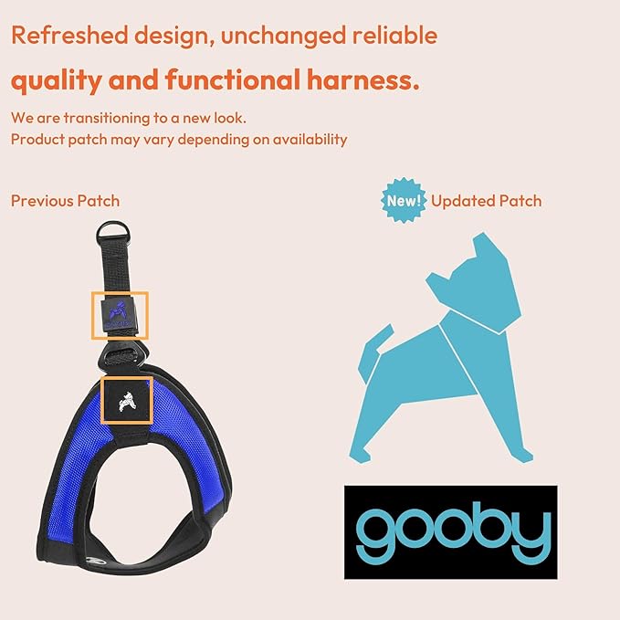 Gooby Escape Free Easy Fit Harness - Black, X-Small No Pull Step-in Patented Small Dog with Quick Release Buckle Perfect On The Go for Dogs or Medium (04602-BLK-XS)