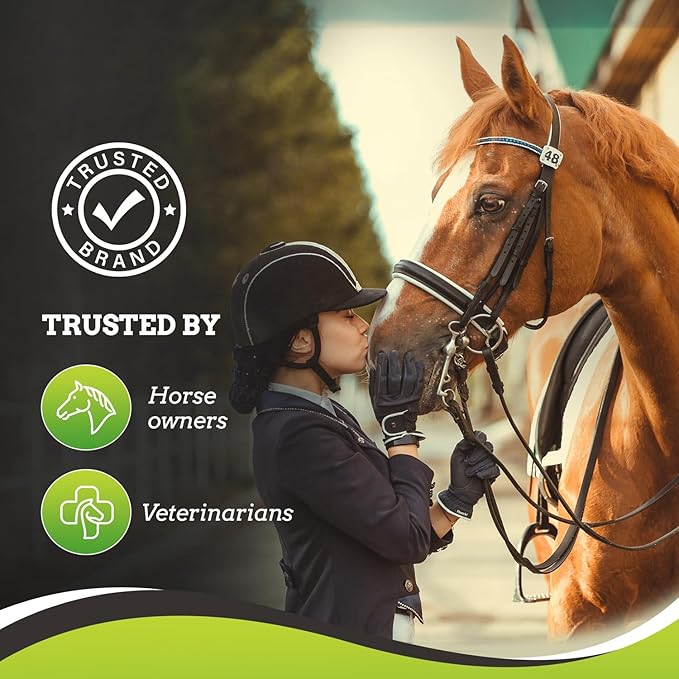 SynNutra Equine SynChill 100% Natural & Nutritional Supplement, Lab Proven Results, Designed for Focus & Performance, Approved by Olympians and Veterinarians, Daily Pellets -120 Servings, Made in USA