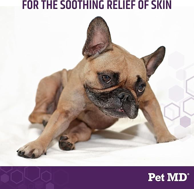 Pet MD All-in-One Derm Care - Hypochlorous Acid Spray for Dogs & All Pets - Skin Soother for Dogs & Wound Spray for Dogs - Cat Wound Care, Dog Hot Spot Remedy, & Dog Itch Relief - 8oz