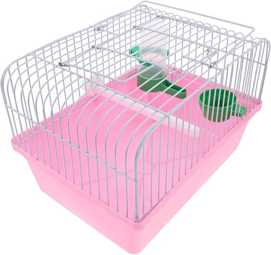 balacoo Portable Bird Cage for Lovebirds Lightweight and Spacious Travel Carrier with Perch Food Box and Waterer for Pet Birds Go Owners