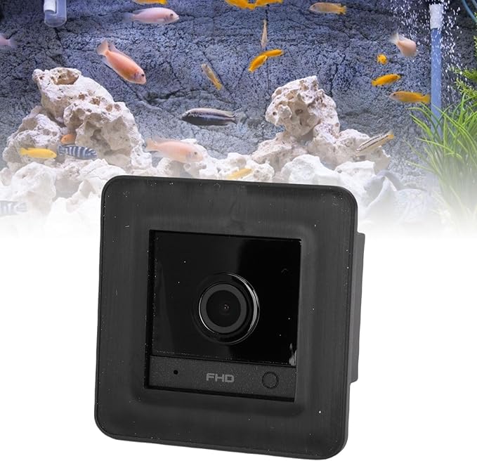 Reptile Aquarium Camera, 2K HD Anti WiFi Fish Tank Terrarium Camera with 140 Wide Angle, AI Motion Detection, for Aquariums, Reptile Enclosures, Breeding Tanks