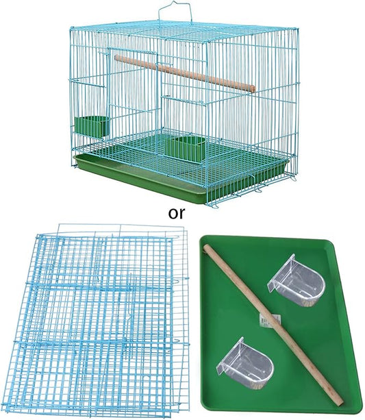 Small Bird Cage,for Small Birds and Canaries,Portable Bird Carrier,Equipped Feeders,Portable Birds Carrier,for Parakeets