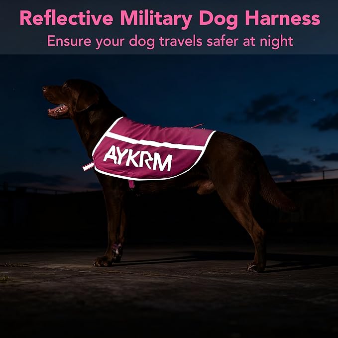 Pink Reflective Dog Vest for 3XLarge Breeds,High Visibility Dog Safety Vest Harness with Removable Bell Keep Safe from Hunting, Training & Cars Accidents