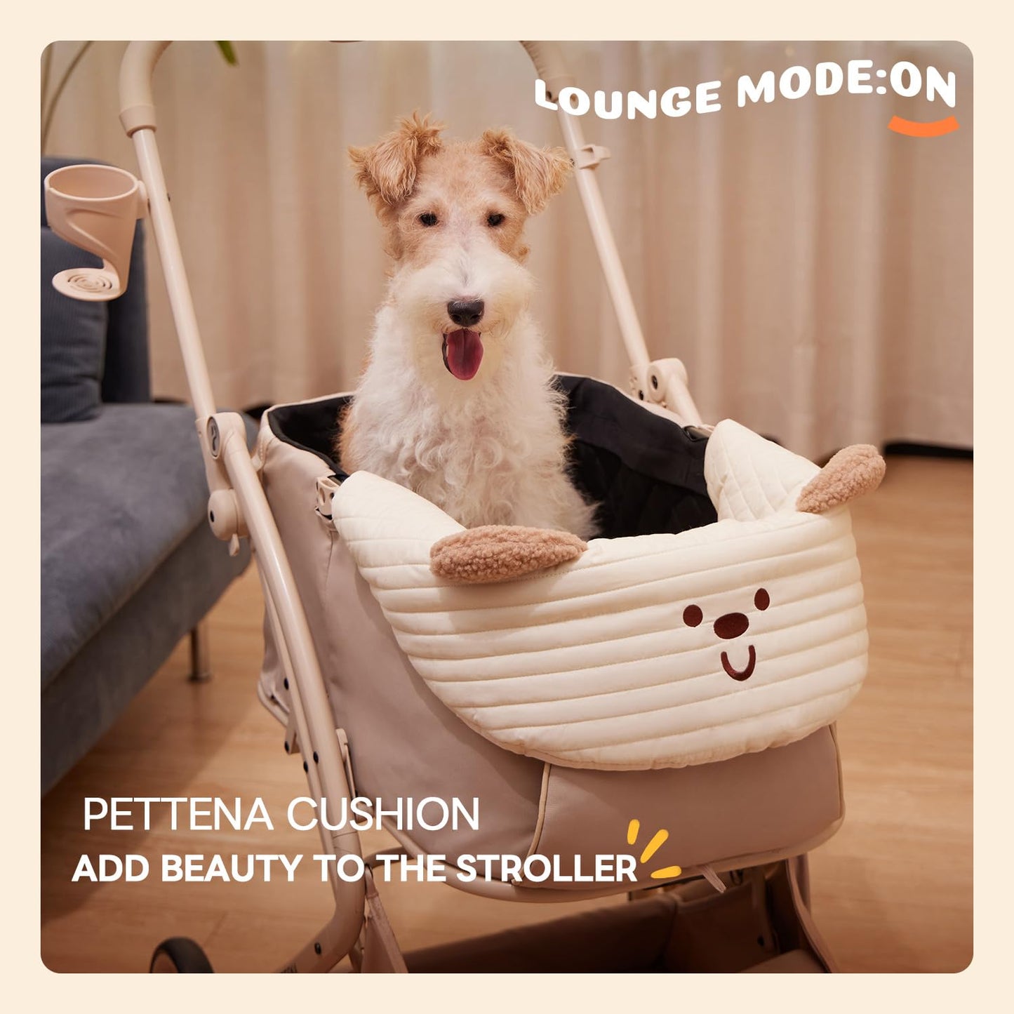 Dog Stroller Cushion & Mat, Pet Stroller Cushion for Dogs & Cats, Ideal Pet Accessories for Comfortable Rides