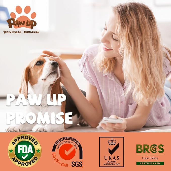 PAWUP Freeze Dried Salmon Dog Treats, Single Ingredient Raw Dog Food Toppers, Healthy Training Treats for Dogs,3.8 oz