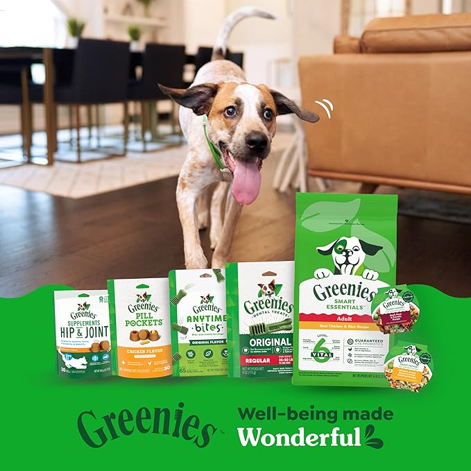 Greenies Smart Topper High Protein Wet Mix-in for Dogs, Chicken, Green Beans & Sweet Potatoes Recipe in Vitabroth Broth - Bone Broth + Vitamins E & B1, 10 Count
