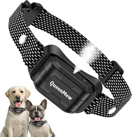 Bark Collar, Dog Bark Collar for Large Medium Small Dogs, Citronella Dog Bark Collar with Adjustable Spray & Sensitivity, Rechargeable Anti-Bark Collar for Dogs with Safe, 2 Collar Straps(Black)