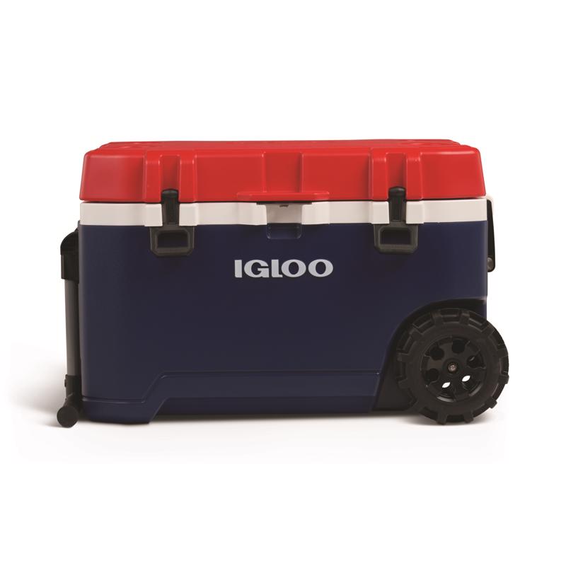 Trailmate Blue/Red/White 75 qt Roller Cooler 35111