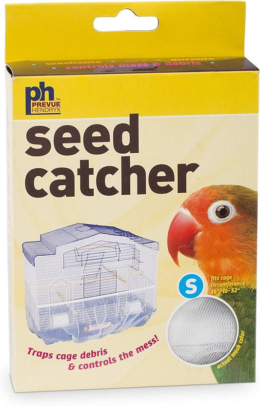 Prevue Pet Products 820W Mesh Bird Seed Catcher, White, Small/7"