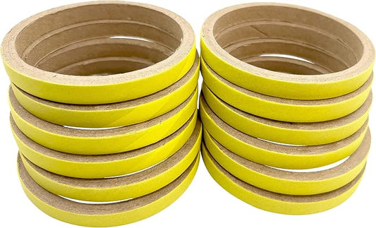 by M&M - 8004 Pk12 3.5 Inch Skinny Yellow Donut, Colorful Cardboard Classic Chew Bird Foot Toys, Lots of Shreddable Layers, Add to Toys, Great for Medium to Large Size Pets
