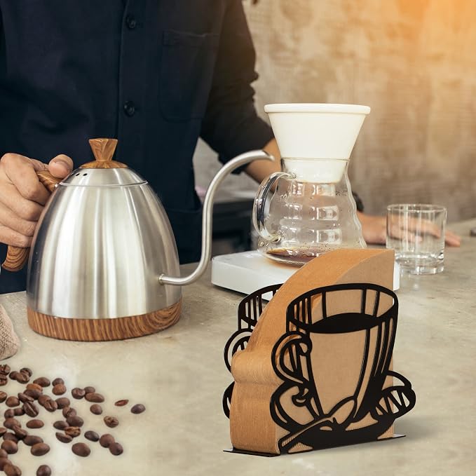 1 PCS Coffee Filter Holder, Coffee Paper Storage Rack Coffee Filter Paper