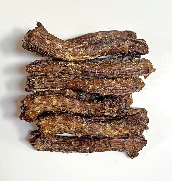 12 Natural Duck Neck Dog Treats – Single Ingredient, Dehydrated & Chewy – Low-Fat, High-Protein Training Reward – Made in USA
