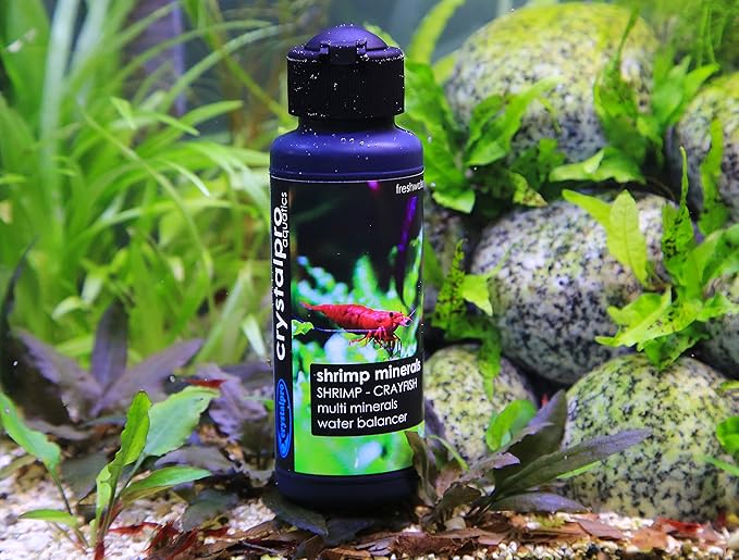 Shrimp Minerals 4.2 Oz – Liquid Aquarium Salt & Trace Elements for Freshwater Shrimp Tanks – Supports Caridina & Neocaridina – Molting & Breeding Additive – Invertebrate Tank Conditioner