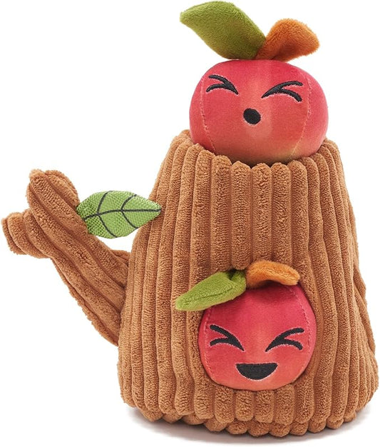Barkbox Dog Toys – Them Apples 3 in 1 Multi Part Interactive Puzzle Dog Toy with Stimulating Crinkle and Squeakers – Small