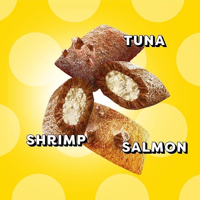 Temptations MixUps Surfer's Delight Flavor Crunchy and Soft Cat Treats, 3 oz. Pouch (Pack of 12)