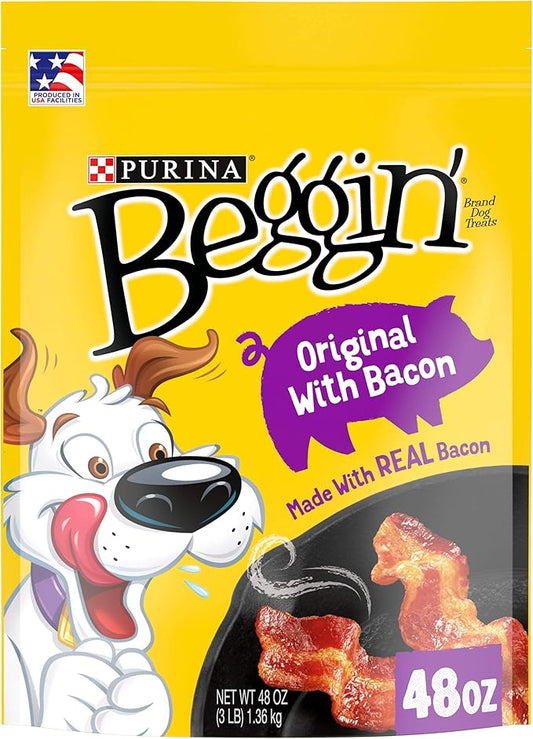 Beggin' Strips, Bacon & Cheese Flavor Dog Snacks, 25-Ounce Bags (Pack Of 2)